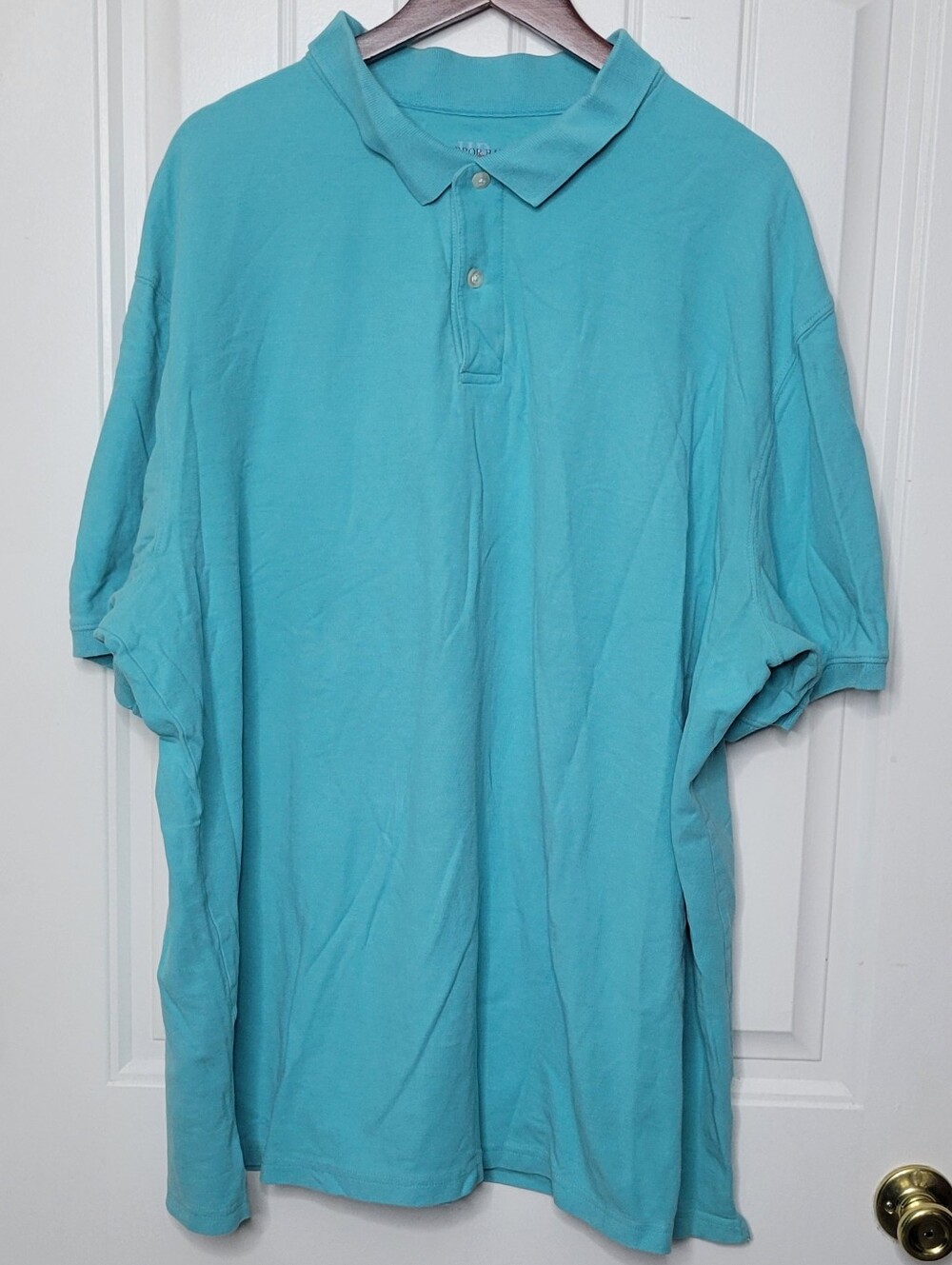 Harbor Bay Men's Teal Short Sleeve Polo Shirt
